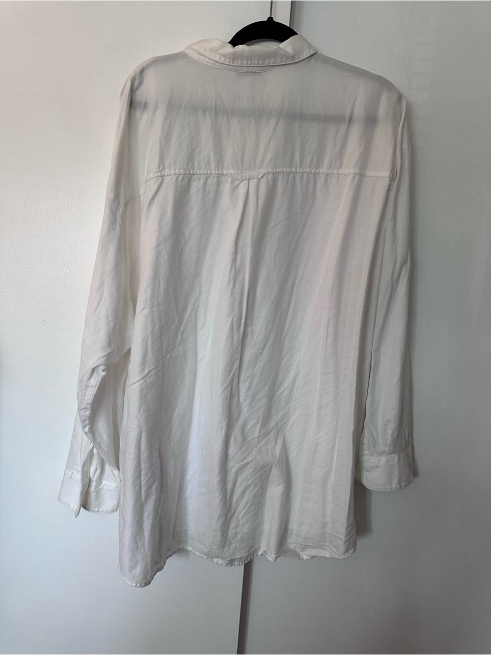 Old Navy boyfriend style women White Casual Button-Down Shirt size xxl tall Euc - Picture 7 of 8